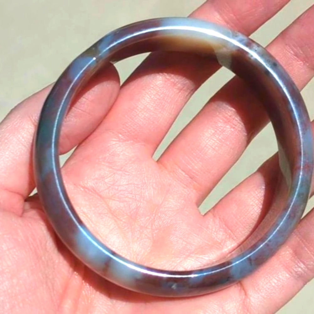 Ocean Jasper bangle bracelet, measures 18mm in width SZ 56mm